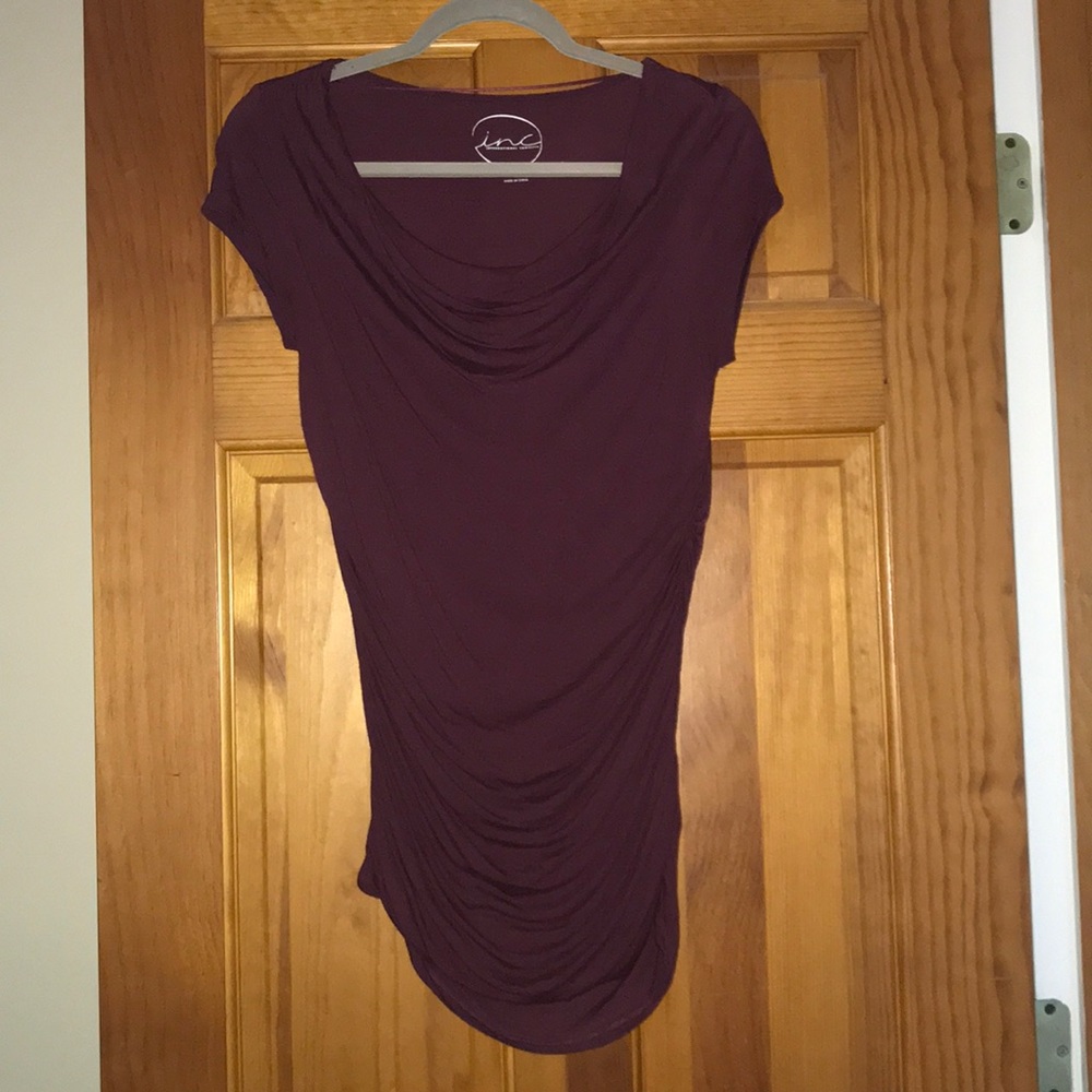 INC long ruched top